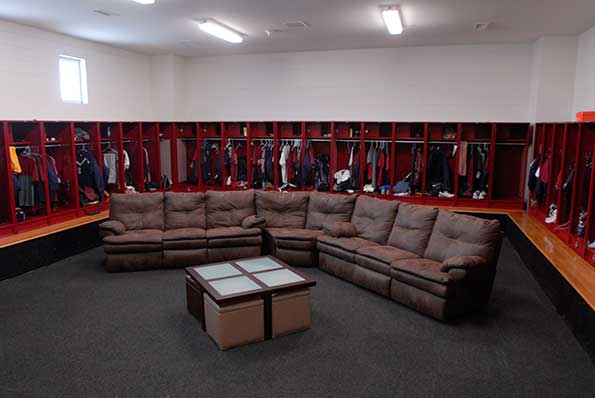 Baseball locker room
